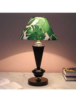 Tu Casa - Green Modern Brilliance Black Metal Table Lamp For Home Decoration