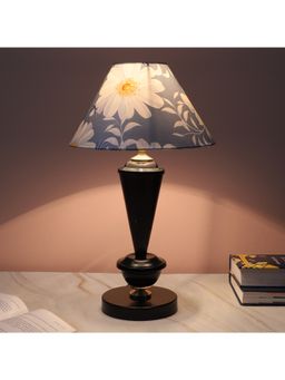 Tu Casa - Blue Modern Brilliance Black Metal Table Lamp For Home Decoration
