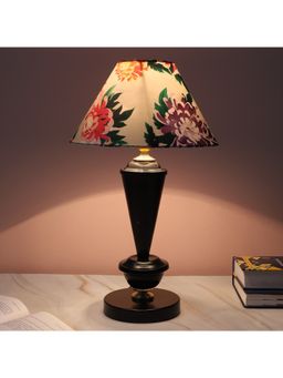 Tu Casa - White Modern Brilliance Black Metal Table Lamp For Home Decoration