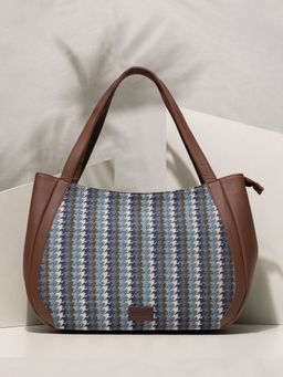 Zouk - Bombay Houndstooth Luna Handbag