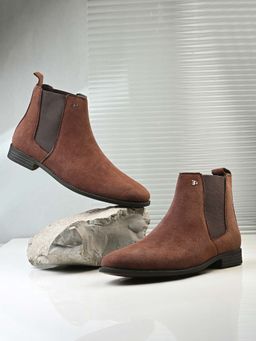 EL PASO - Stylish Brown Chelsea Boots for Men