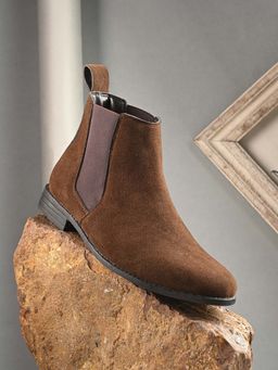 EL PASO - Stylish Brown Chelsea Boots for Men