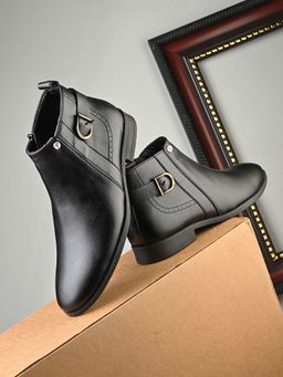 EL PASO - Stylish Black Ankle Casual Boots for Women