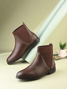 EL PASO - Premium Brown Women Chelsea Durable Boots
