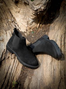 EL PASO - Black Women Faux Leather Chelsea Boots