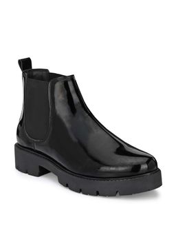 EL PASO - Women's Black Pro Guard Ankle Chelsea Boots