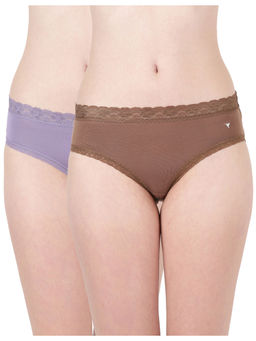 BLOSSOM - Women Multi-Color Lacelet Panties (Pack of 2)