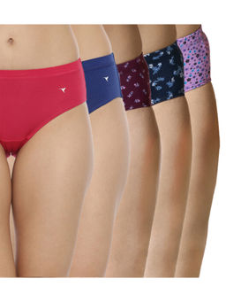 BLOSSOM - Women Lotus Printed Panties (Pack of 5)