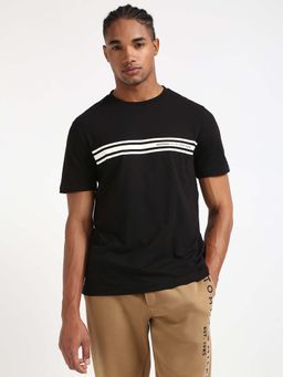 Tommy Hilfiger - Mens Black Stripe T-Shirt