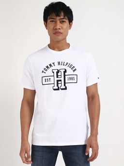Tommy Hilfiger - Mens White Typography T-Shirt