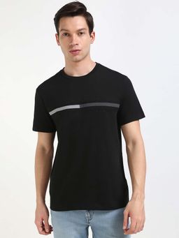 Tommy Hilfiger - Mens Black Solid T-Shirt