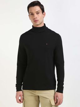Tommy Hilfiger - Mens Black Turtle Neck T-Shirt