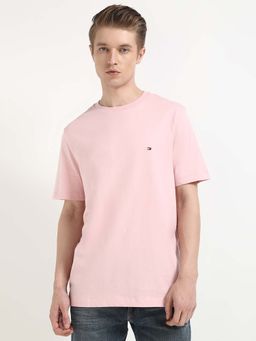 Tommy Hilfiger - Mens Pink Solid T-Shirt