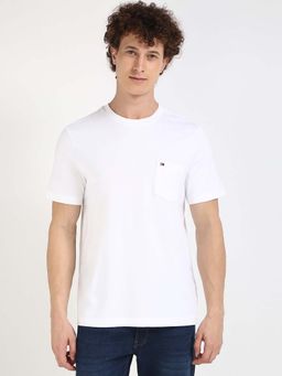Tommy Hilfiger - Mens White Solid T-Shirt