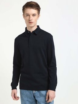 Tommy Hilfiger - Mens Black Solid Polo T-Shirt