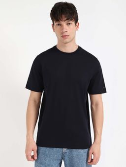 Tommy Hilfiger - Mens Black Solid T-Shirt