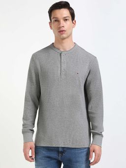 Tommy Hilfiger - Mens Grey Textured T-Shirt
