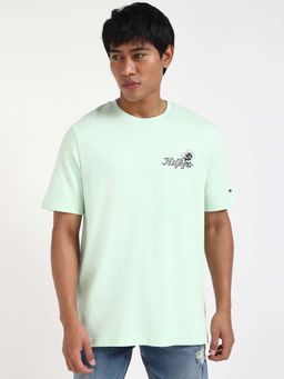 Tommy Hilfiger - Mens Green Printed T-Shirt