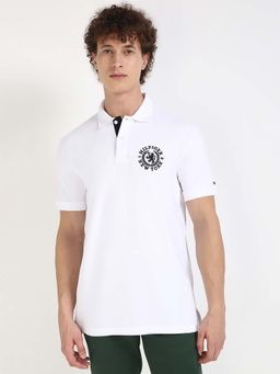 Tommy Hilfiger - Mens White Solid Polo T-Shirt