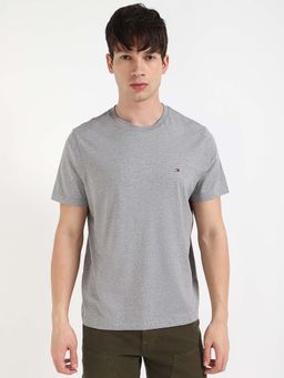 Tommy Hilfiger - Mens Grey Solid T-Shirt
