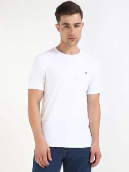 Tommy Hilfiger - Mens White Solid T-Shirt