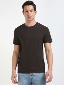 Tommy Hilfiger - Mens Brown Solid T-Shirt