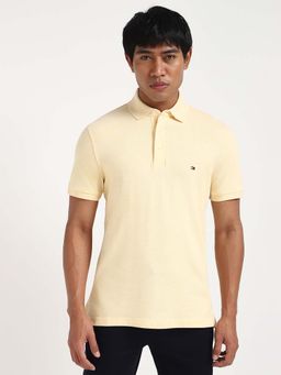 Tommy Hilfiger - Mens Yellow Solid Polo T-Shirt