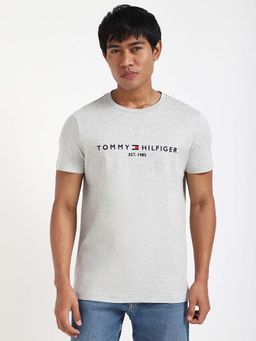 Tommy Hilfiger - Mens Grey Solid T-Shirt