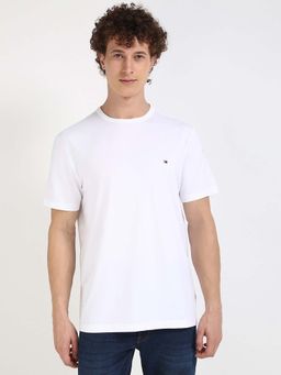 Tommy Hilfiger - Mens White Solid T-Shirt