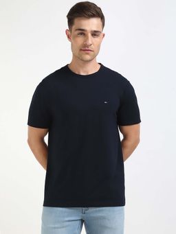 Tommy Hilfiger - Mens Navy Blue Solid T-Shirt