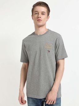 Tommy Hilfiger - Mens Grey Solid T-Shirt