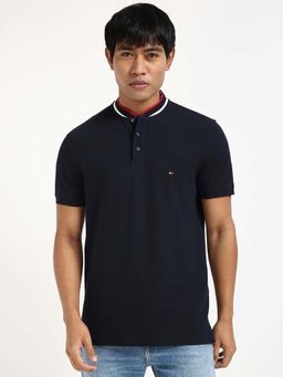 Tommy Hilfiger - Mens Navy Blue Solid T-Shirt