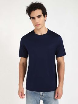 Tommy Hilfiger - Mens Navy Blue Solid T-Shirt