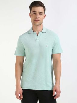Tommy Hilfiger - Mens Green Printed Polo T-Shirt