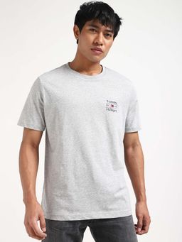 Tommy Hilfiger - Mens Grey Solid T-Shirt