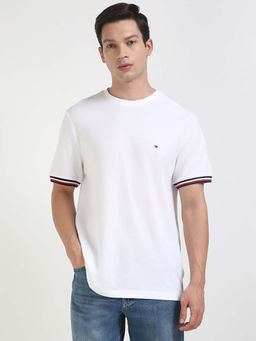 Tommy Hilfiger - Mens White Solid T-Shirt