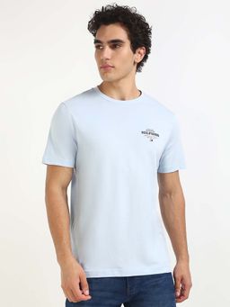 Tommy Hilfiger - Mens Blue Solid T-Shirt