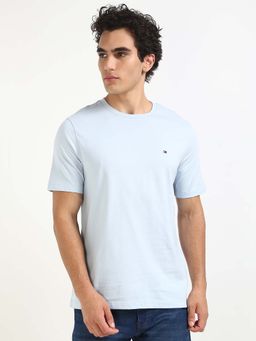 Tommy Hilfiger - Mens Blue Solid T-Shirt