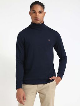 Tommy Hilfiger - Mens Navy Blue Solid T-Shirt