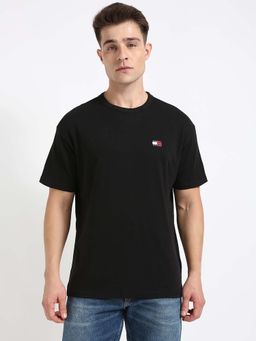 Tommy Hilfiger - Mens Black Solid T-Shirt