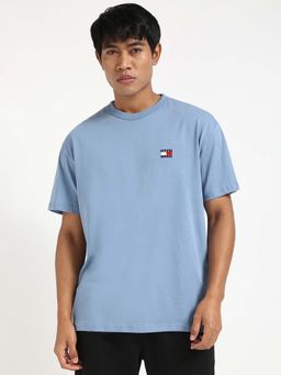 Tommy Hilfiger - Mens Blue Solid T-Shirt