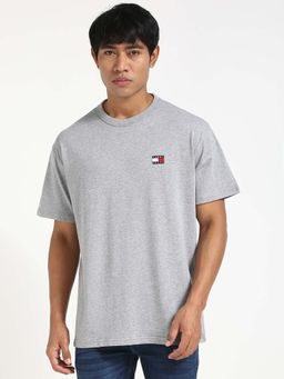 Tommy Hilfiger - Mens Grey Solid T-Shirt
