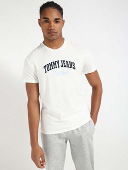 Tommy Hilfiger - Mens White Typography T-Shirt