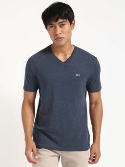 Tommy Hilfiger - Mens Grey Solid T-Shirt