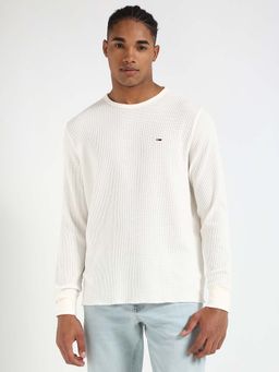 Tommy Hilfiger - Mens White Textured T-Shirt