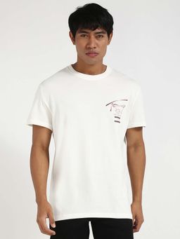 Tommy Hilfiger - Mens White Typography T-Shirt