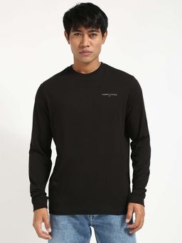 Tommy Hilfiger - Mens Black Solid T-Shirt