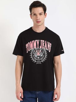 Tommy Hilfiger - Mens Black Printed T-Shirt