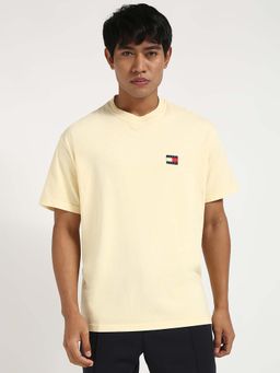 Tommy Hilfiger - Mens Yellow Solid T-Shirt