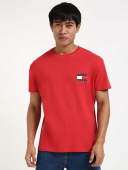 Tommy Hilfiger - Mens Red Printed T-Shirt
